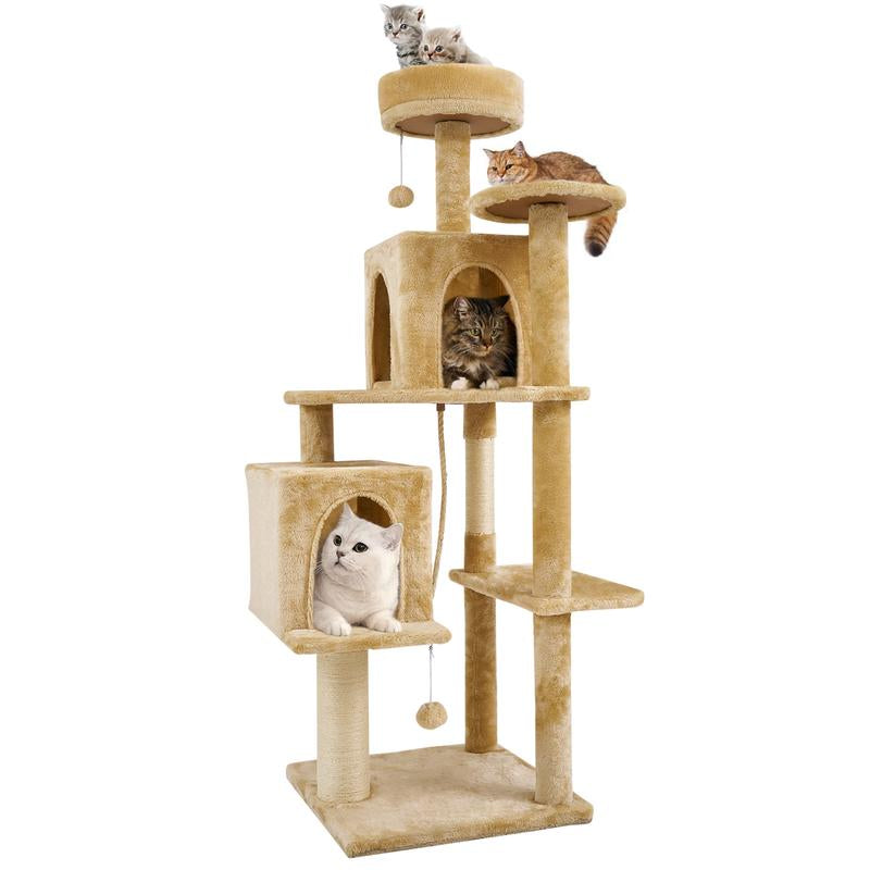 🌿 Leaf Lounge™ Multi-Level Cat Tree Tower
