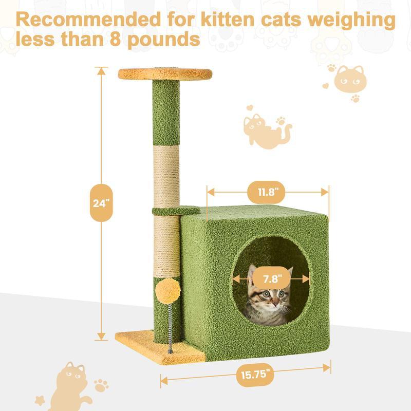 🌿 Leaf Lounge™ Multi-Level Cat Tree Tower