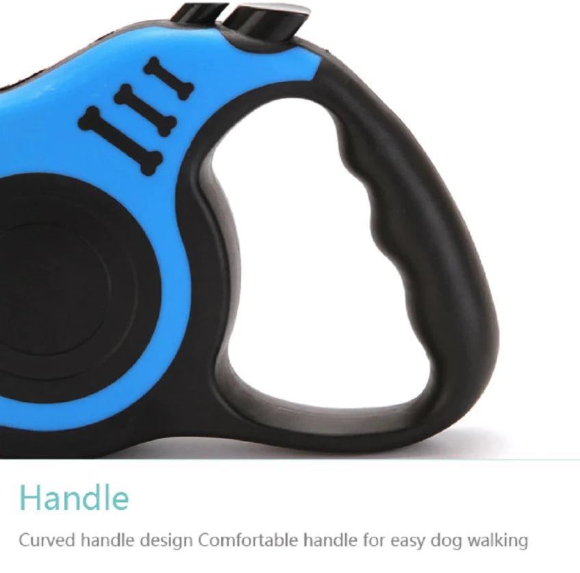 16.5FT Automatic Retractable Dog Leash – Tangle-Free, Locking System, Green