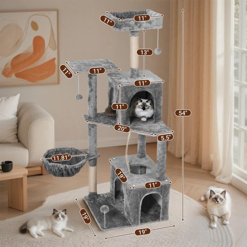 🌿 Leaf Lounge™ Multi-Level Cat Tree Tower