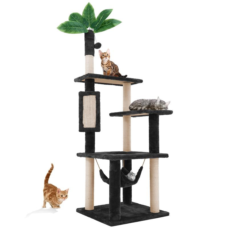 🌿 Leaf Lounge™ Multi-Level Cat Tree Tower