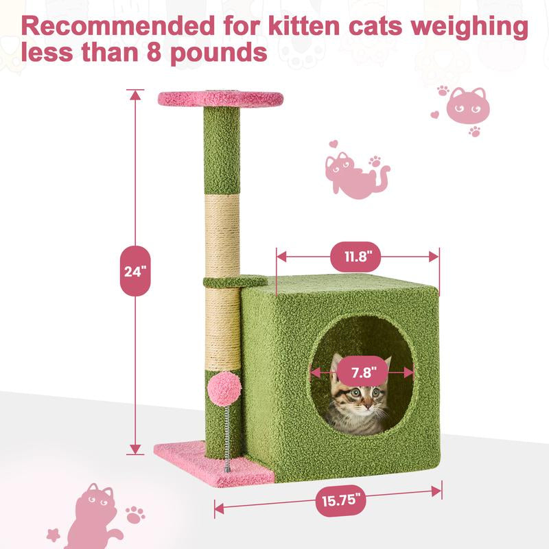 🌿 Leaf Lounge™ Multi-Level Cat Tree Tower