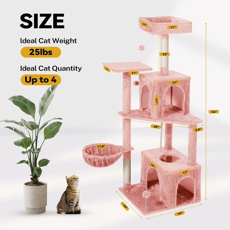 🌿 Leaf Lounge™ Multi-Level Cat Tree Tower
