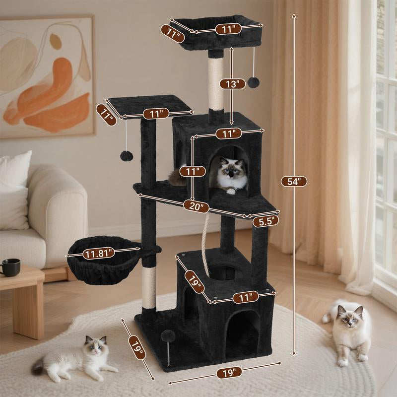 🌿 Leaf Lounge™ Multi-Level Cat Tree Tower