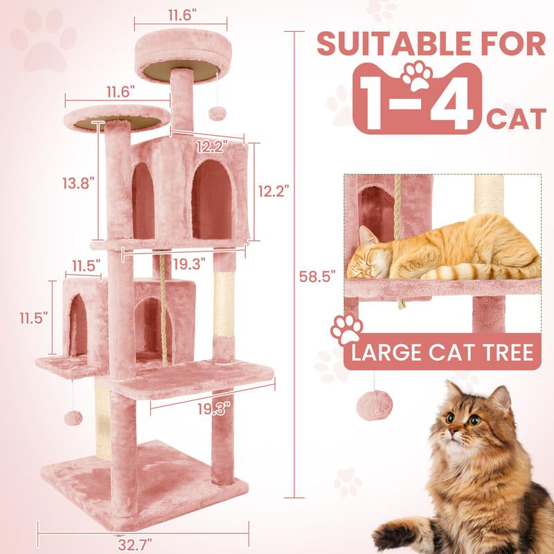 🌿 Leaf Lounge™ Multi-Level Cat Tree Tower