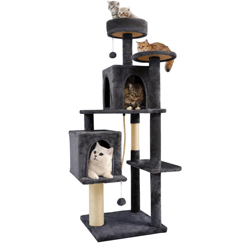🌿 Leaf Lounge™ Multi-Level Cat Tree Tower