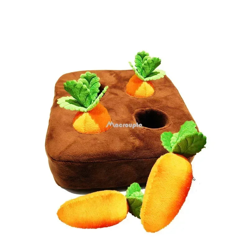 Carrot Patch™ Snuffle Mat – Interactive Plush Digging Toy for Dogs